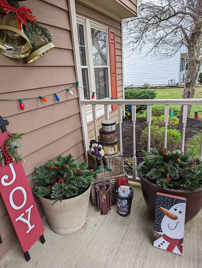 🎅🎄Christmas Sale 50% OFF🎁Pre-lit Artificial Christmas Tree Urn Filler 🎄