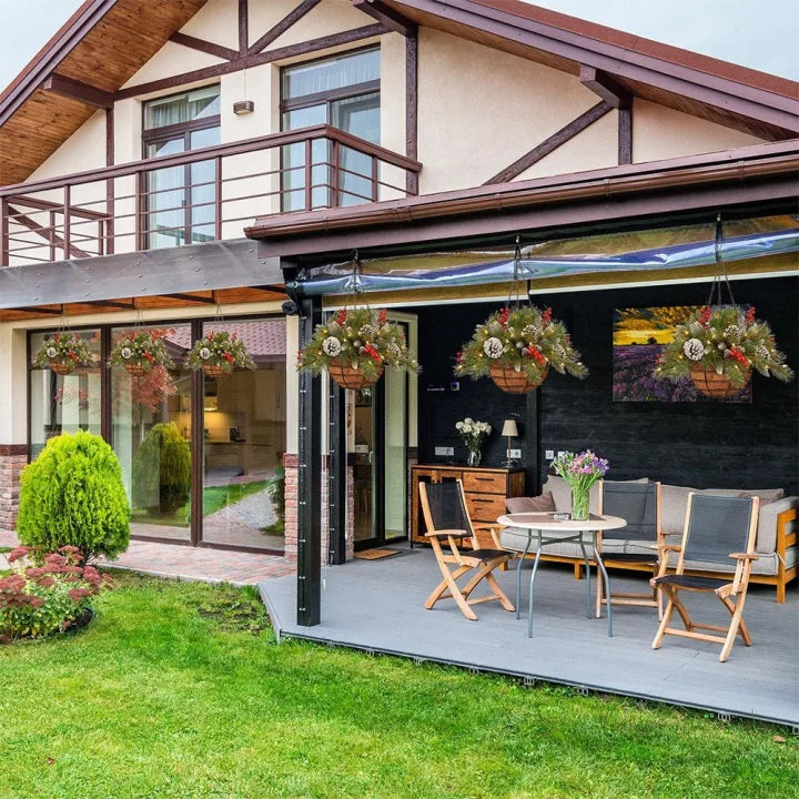 🎄Christmas Promotion 50% OFF🔥Pre-Lit Artificial Christmas Hanging Basket