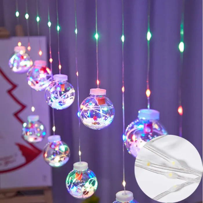 Christmas LED Star Curtain Lights – Indoor Window Decoration, Fairy Ambience String Lights for Room, Home & Events